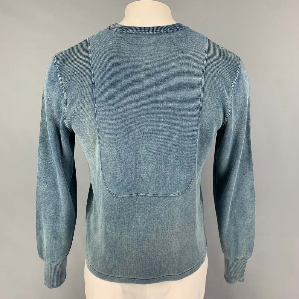 RRL by RALPH LAUREN Size L Indigo Wash Crew-Neck Pullover - Picture 3 of 5